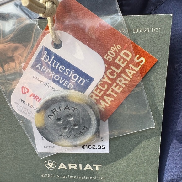 Ariat Navy Belmont Jacket - Picture 12 of 14